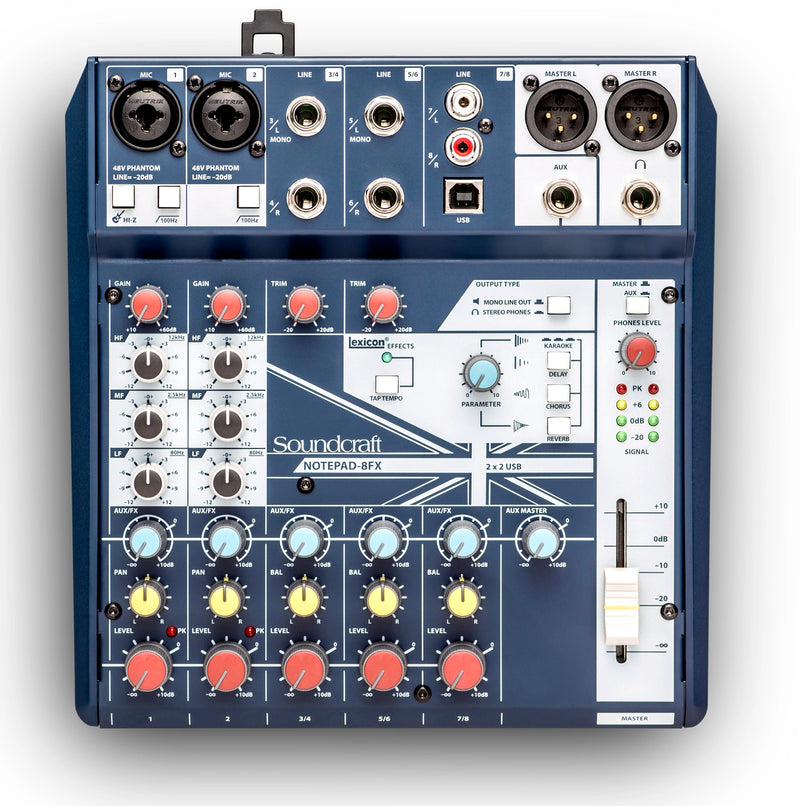 Soundcraft - 5085984US - Notepad-8FX Analog Mixer with Effects