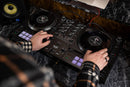Hercules DJ DJControl Inpulse T7, 2-Deck Motorized DJ Controller for Serato DJ and DJUCED with Motorized Platters, Black