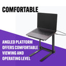On-Stage LPT8000, Laptop Stand with USB Hub, 11 lbs. Weight Capacity, Black, Includes USB Charging cable, Instructions