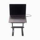 On-Stage LPT8000, Laptop Stand with USB Hub, 11 lbs. Weight Capacity, Black, Includes USB Charging cable, Instructions
