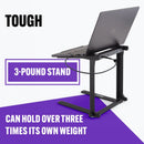 On-Stage LPT8000, Laptop Stand with USB Hub, 11 lbs. Weight Capacity, Black, Includes USB Charging cable, Instructions