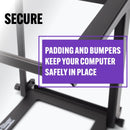 On-Stage LPT8000, Laptop Stand with USB Hub, 11 lbs. Weight Capacity, Black, Includes USB Charging cable, Instructions
