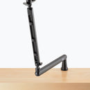 On-Stage MBS-LP1, Low-Profile Broadcast Boom Arm, 3.5 lb Weight Capacity, Black, Includes Cable-management Clips and camera-mount Adapter