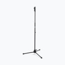 On-Stage MS7540, One-Handed Mic Stand with Tripod Base, Height Adjustment 42.75" - 69.75", 5/8"-27 Threading