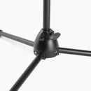 On-Stage MS7550, One-Handed Boom Mic Stand with Tripod Base, Height Adjustment 46.5"-72.8", 18.7"-33.1" Boom, 27.2" Base Spread, Steel Construction, 5/8"-27 Threading