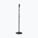 On-Stage MS9510, Production-Grade One-Handed Mic Stand with Round Base, Height Adjustment 43″-69.75″, 5/8"-27 Threading