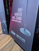 On-Stage MS9510, Production-Grade One-Handed Mic Stand with Round Base, Height Adjustment 43″-69.75″, 5/8"-27 Threading