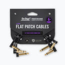 On-Stage OSPRO-FPC-3, Production-Grade Flat Patch Cables (3-Pack), 6" Length, 26 AWG Gauge, Oxygen-free copper, Spiral Shielding Construction