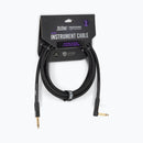 On-Stage OSPRO-ICR-10, Production-Grade Braided Instrument Cable (Right Angle to Straight) 10 ft, 24 AWG Gauge, Oxygen-free copper, Braided Shielding Construction