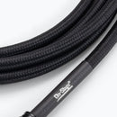 On-Stage OSPRO-ICR-10, Production-Grade Braided Instrument Cable (Right Angle to Straight) 10 ft, 24 AWG Gauge, Oxygen-free copper, Braided Shielding Construction