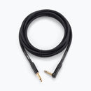 On-Stage OSPRO-ICR-10, Production-Grade Braided Instrument Cable (Right Angle to Straight) 10 ft, 24 AWG Gauge, Oxygen-free copper, Braided Shielding Construction