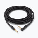On-Stage OSPRO-ICR-15, Production-Grade Braided Instrument Cable (Right Angle to Straight) 15 ft, 24 AWG Gauge, Oxygen-free copper, Braided Shielding Construction