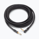 On-Stage OSPRO-ICR-15, Production-Grade Braided Instrument Cable (Right Angle to Straight) 15 ft, 24 AWG Gauge, Oxygen-free copper, Braided Shielding Construction