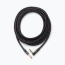 On-Stage OSPRO-ICR-15, Production-Grade Braided Instrument Cable (Right Angle to Straight) 15 ft, 24 AWG Gauge, Oxygen-free copper, Braided Shielding Construction