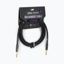 On-Stage OSPRO-ICS-10, Production-Grade Braided Instrument Cable (Straight to Straight) 10 ft, Gold-plated, Straight ¼" Connectors Connectors, 24 AWG Gauge, Oxygen-free copper, Braided Shielding Construction