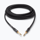 On-Stage OSPRO-ICS-25, Production-Grade Braided Instrument Cable (Straight to Straight) 25 ft, Gold-plated, Straight ¼" Connectors Connectors, 24 AWG Gauge, Oxygen-free copper, Braided Shielding Construction