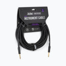 On-Stage OSPRO-ICS-25, Production-Grade Braided Instrument Cable (Straight to Straight) 25 ft, Gold-plated, Straight ¼" Connectors Connectors, 24 AWG Gauge, Oxygen-free copper, Braided Shielding Construction