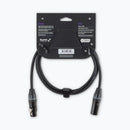 On-Stage OSPRO-MC-6, Production-Grade Microphone Cable (XLR to XLR) 6 ft, Gold-plated, XLR to XLR Connectors, 24 AWG Gauge, Oxygen-free Copper Construction