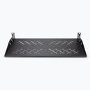 On-Stage RVS1000, 1U Vented Rack Shelf, Height 1.74", 19" Length, 35 lbs. Weight Capacity, Steel Construction, Black