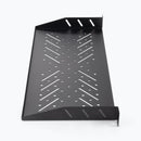 On-Stage RVS1000, 1U Vented Rack Shelf, Height 1.74", 19" Length, 35 lbs. Weight Capacity, Steel Construction, Black