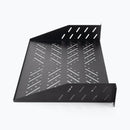 On-Stage RVS2000, 2U Vented Rack Shelf, Height 3.51", 19" Length, 35 lbs. Weight Capacity, Steel Construction, Black