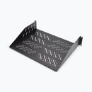 On-Stage RVS2000, 2U Vented Rack Shelf, Height 3.51", 19" Length, 35 lbs. Weight Capacity, Steel Construction, Black