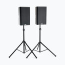 On-Stage SSP7650, Speaker Stand Pack with Bag, Height Adjustment 43" to 72", 100 lb Weight Capacity, 32" to 48" Base Spread, Includes Carry Bag
