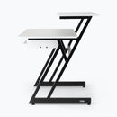 On-Stage WS7500W, Workstation, 175 lbs. Weight Capacity, Wood and Steel Construction, White and Black