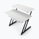 On-Stage WS7500W, Workstation, 175 lbs. Weight Capacity, Wood and Steel Construction, White and Black