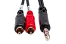 HOSA - Insert Cable, 1/4 in TRS to Dual RCA, 3 m