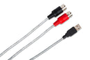 HOSA - TRACKLINK MIDI to USB Interface, MIDI I/O to USB Type A, 6 ft