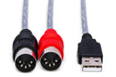 HOSA - TRACKLINK MIDI to USB Interface, MIDI I/O to USB Type A, 6 ft