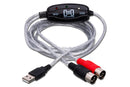 HOSA - TRACKLINK MIDI to USB Interface, MIDI I/O to USB Type A, 6 ft
