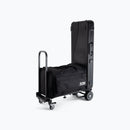 On-Stage UTC1100, Compact Utility Cart, Bed Size Adjusts to Take on Large Loads or Fit Through Tight Spaces, Casters Rotate 360°