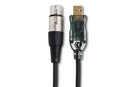 HOSA - TRACKLINK Microphone to USB Interface, XLR3F to USB Type A, 10 ft