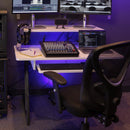 On-Stage WS7500W, Workstation, 175 lbs. Weight Capacity, Wood and Steel Construction, White and Black