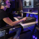 On-Stage WS7500W, Workstation, 175 lbs. Weight Capacity, Wood and Steel Construction, White and Black