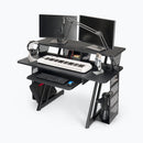 On-Stage WS7700B, Large Workstation, 175 lb Weight Capacity, MDF & Steel; Wood & Steel Construction, Black