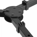 On-Stage WS8550, Multi-Function Stand, Height Adjustment 24" - 33" (8 Set positions), 250 lbs. Weight Capacity, Steel, Welded and Bolted Construction, Black