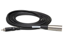 HOSA - Unbalanced Interconnect, RCA to XLR3M, 2 ft