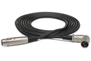 HOSA - Balanced Interconnect, XLR3F to Right-angle XLR3M, 3 ft