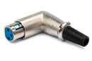 HOSA - Connector, Right-angle XLR3F