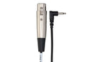 HOSA - Camcorder Microphone Cable, XLR3F to Right-angle 3.5 mm TS, 5 ft