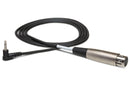 HOSA - Camcorder Microphone Cable, XLR3F to Right-angle 3.5 mm TS, 5 ft