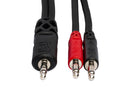 HOSA - Stereo Breakout, 3.5 mm TRS to Dual 3.5 mm TS, 12 in