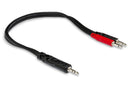 HOSA - Stereo Breakout, 3.5 mm TRS to Dual 3.5 mm TS, 12 in