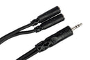 HOSA - Y Cable, 3.5 mm TRS to Dual 3.5 mm TRSF