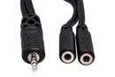 HOSA - Y Cable, 3.5 mm TRS to Dual 3.5 mm TRSF