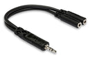HOSA - Y Cable, 3.5 mm TRS to Dual 3.5 mm TRSF