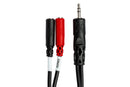 HOSA - Stereo Breakout, 3.5 mm TRS to Dual 3.5 mm TSF